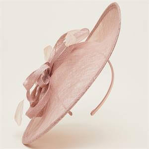 Phase Eight Twist Bow And Feather Disc Fascinator